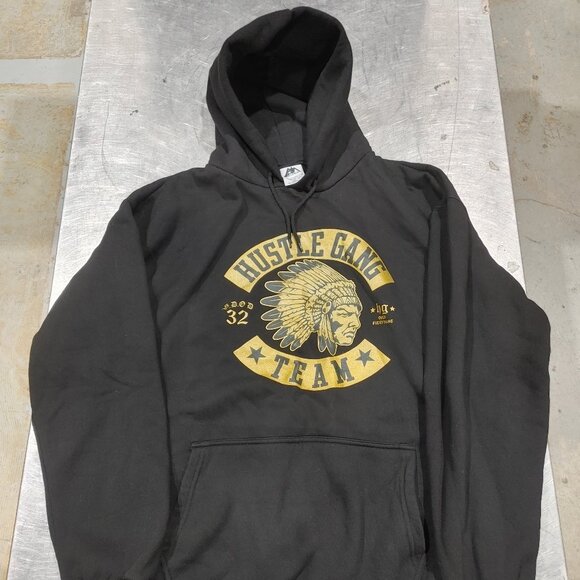 Brand New Arctic Wear Hustle Gang Team Cotton Hoody Black Size XXL - Picture 1 of 3